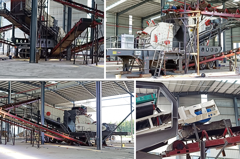 Mobile Impact Crusher Production Site