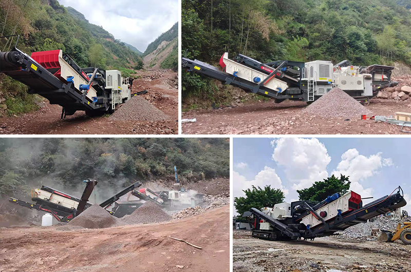 Tracked Mobile Crusher Production Site