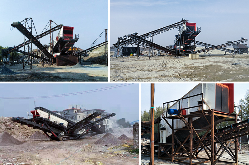 Mobile Screening Plant Production Site
