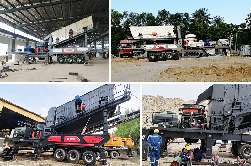 Mobile Cone Crusher Production Site