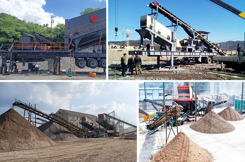 Mobile VSI Crusher Production Site